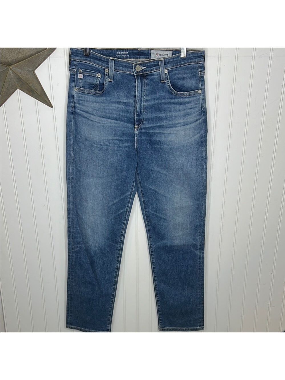 AG-ED Denim The Isabelle High Rise Straight Crop Size 31R